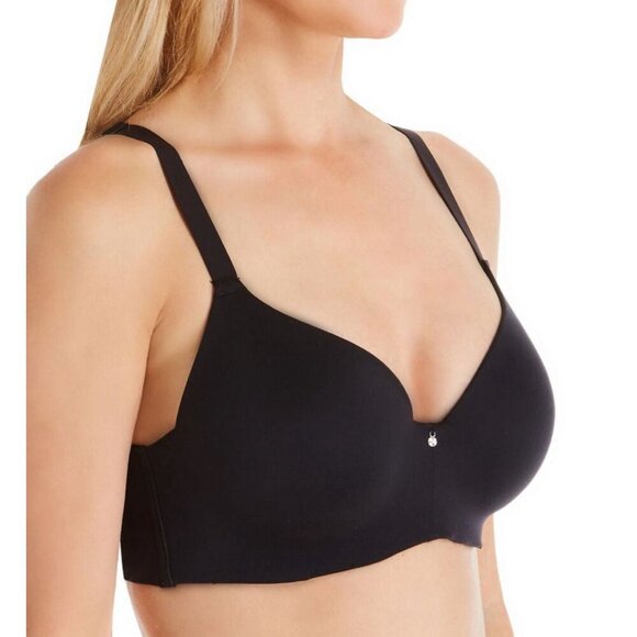 Bali 38DD Bra Black One Smooth U Ever Smooth Underwire Ful Coverage DF6560 - Picture 1 of 6